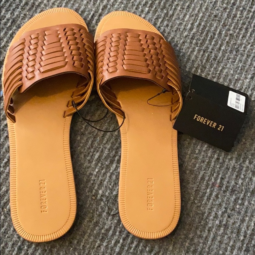 Forever 21 sandals in brown .